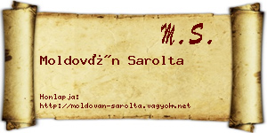 Moldován Sarolta névjegykártya