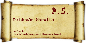 Moldován Sarolta névjegykártya